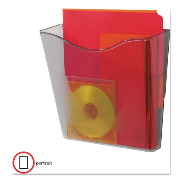 Euro-Style DocuPocket Portrait Wall File, A4/Legal/Letter/Magazines/Portfolio Size, 10.25" x 4" x 10", Smoke - Image 3