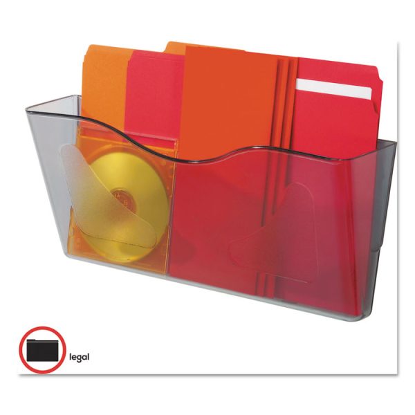 Euro-Style DocuPocket Landscape Wall File, Larger Files/Tabloid Size, 15" x 4" x 6.63", Smoke - Image 4