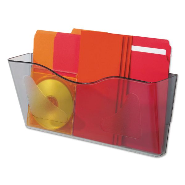Euro-Style DocuPocket Landscape Wall File, Larger Files/Tabloid Size, 15" x 4" x 6.63", Smoke - Image 6