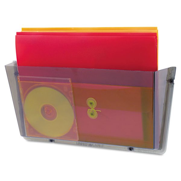 Unbreakable DocuPocket Wall File, Letter Size, 14.5" x 3" x 6.5", Smoke - Image 3