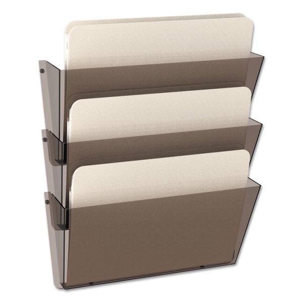 Unbreakable DocuPocket Wall File, 3 Sections, Letter Size, 14.5" x 3" x 6.5", Clear, 3/Pack - Image 6