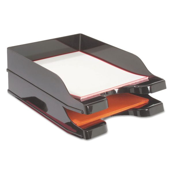 Docutray Multi-Directional Stacking Tray Set, 2 Sections, Letter To Legal Size Files, 10.13" X 13.63" X 2.5", Black, 2/pack - Image 7