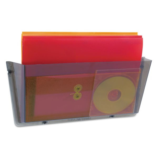 Unbreakable DocuPocket Wall File, Legal Size, 17.5" x 3" x 6.5", Smoke - Image 5