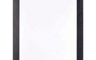 Self Adhesive Sign Holders, 8.5 x 11 Insert, Clear with Black Border, 2/Pack