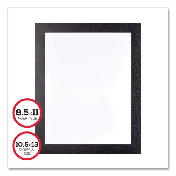 Self Adhesive Sign Holders, 8.5 x 11 Insert, Clear with Black Border, 2/Pack - Image 5