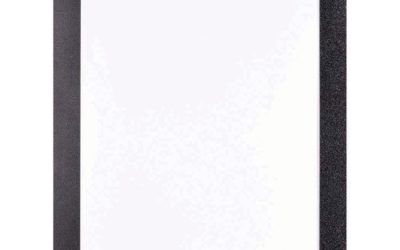 Self Adhesive Sign Holders, 11 x 17 Insert, Clear with Black Border, 2/Pack