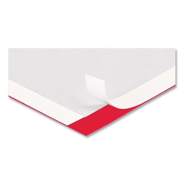 Self Adhesive Sign Holders, 11 x 17 Insert, Clear with Red Border, 2/Pack - Image 2