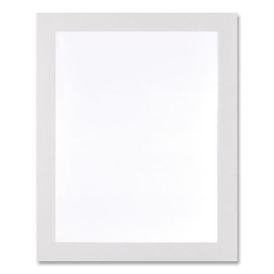 Self Adhesive Sign Holders, 11 x 17, Clear with White Border, 2/Pack