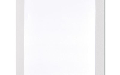 Self Adhesive Sign Holders, 11 x 17, Clear with White Border, 2/Pack