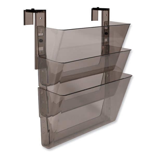 DocuPocket Three-Pocket File Partition Set, 3 Sections, Letter Size, 13" x 7" x 20", Smoke, 3/Set - Image 6