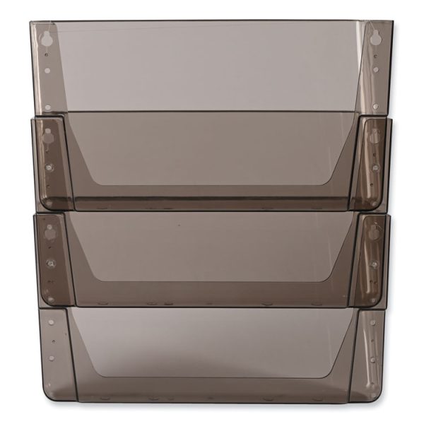 DocuPocket Three-Pocket File Partition Set, 3 Sections, Letter Size, 13" x 7" x 20", Smoke, 3/Set - Image 8