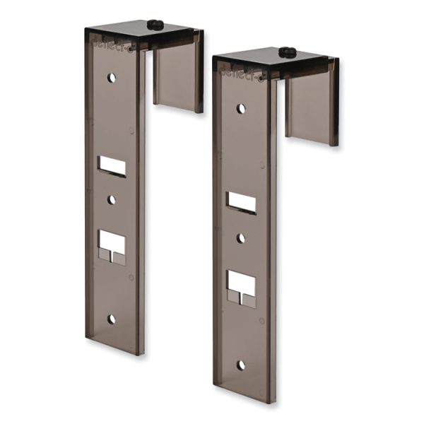 DocuPocket Three-Pocket File Partition Set, 3 Sections, Letter Size, 13" x 7" x 20", Smoke, 3/Set - Image 9