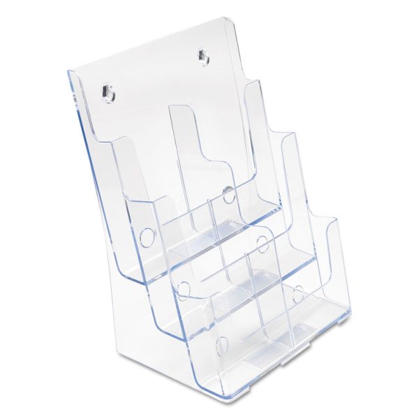 6-Compartment DocuHolder, Leaflet Size, 9.63w x 6.25d x 12.63h, Clear, Ships in 4-6 Business Days - Image 6