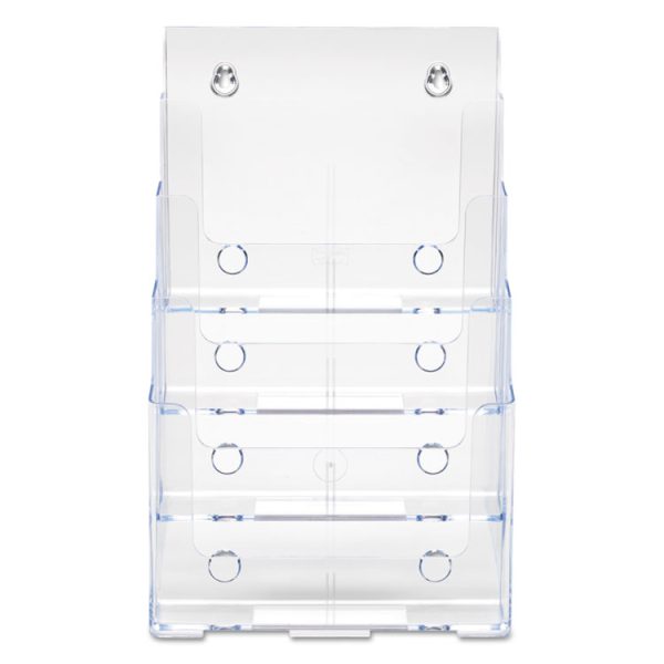 4-Compartment DocuHolder, Magazine Size, 9.38w x 7d x 13.63h, Clear, Ships in 4-6 Business Days - Image 7