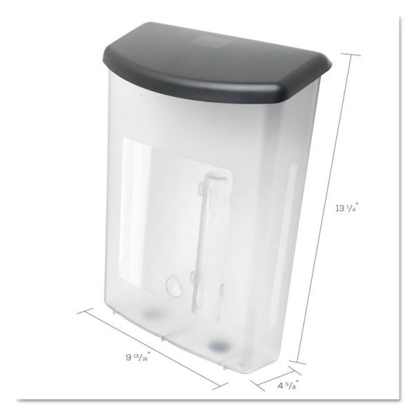 Outdoor Literature Box, 10w X 4.5d X 13.13h, Clear/black - Image 4