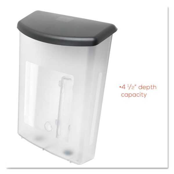Outdoor Literature Box, 10w X 4.5d X 13.13h, Clear/black - Image 10