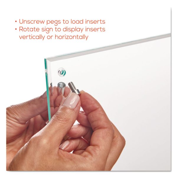 Superior Image Beveled Edge Sign Holder, Letter Insert, Clear/green-Tinted Edges - Image 10