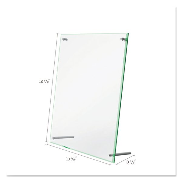 Superior Image Beveled Edge Sign Holder, Letter Insert, Clear/green-Tinted Edges - Image 5