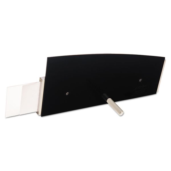 Interior Image Anti-Glare Sign Holder, Landscape, 8.5 X 2 Insert, Black/silver - Image 10