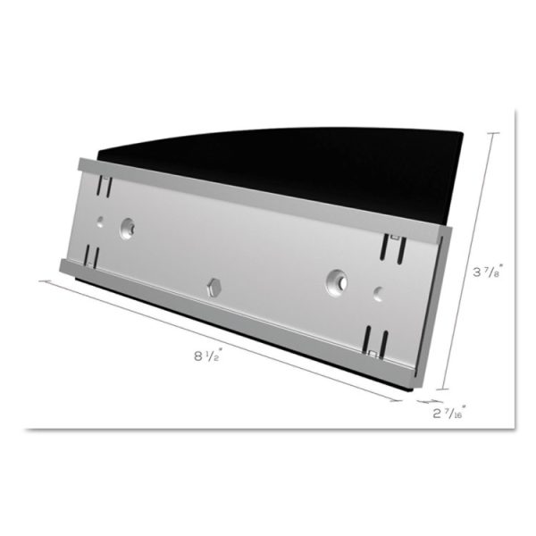 Interior Image Anti-Glare Sign Holder, Landscape, 8.5 X 2 Insert, Black/silver - Image 5