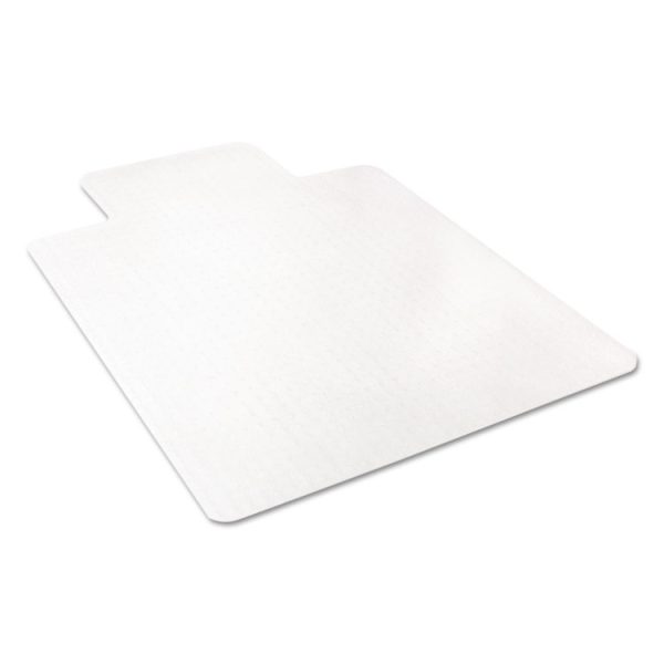 Economat Occasional Use Chair Mat For Low Pile Carpet, 45 X 53, Wide Lipped, Clear - Image 6