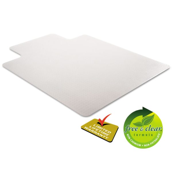 Duramat Moderate Use Chair Mat, Low Pile Carpet, Flat, 36 X 48, Lipped, Clear - Image 5