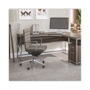 Supermat Frequent Use Chair Mat, Medium Pile Carpet, 60 X 66, L-Shape, Clear