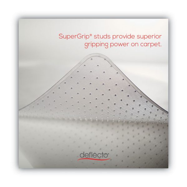 Supermat Frequent Use Chair Mat, Med Pile Carpet, Roll, 36 X 48, Lipped, Clear - Image 2