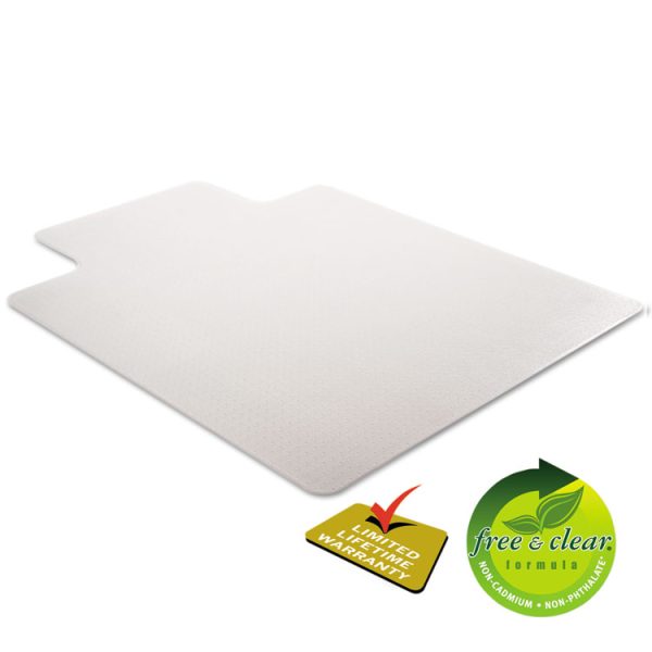 Supermat Frequent Use Chair Mat, Med Pile Carpet, Flat, 36 X 48, Lipped, Clear - Image 5
