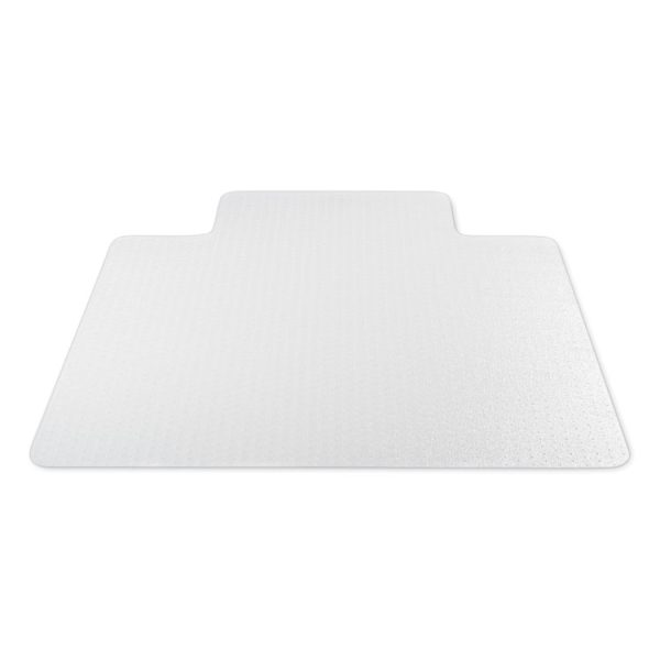 Antimicrobial Chair Mat, Medium Pile Carpet, 53 X 45, Lipped, Clear - Image 4