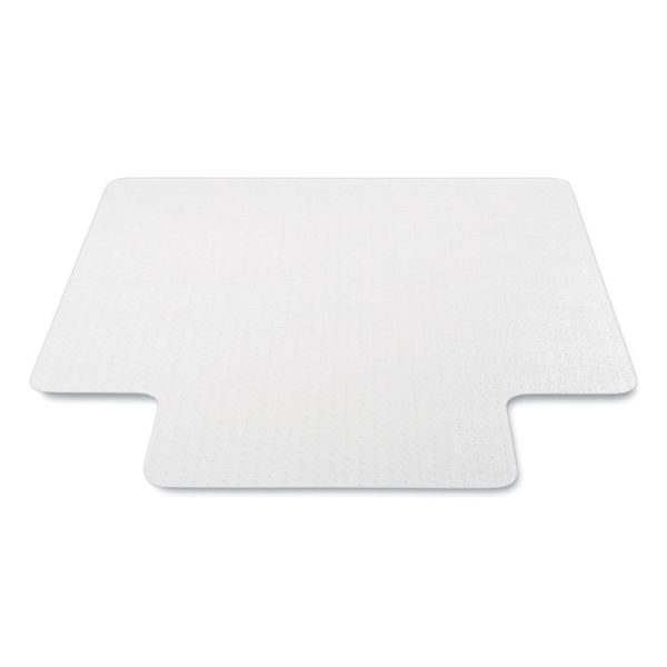 Antimicrobial Chair Mat, Medium Pile Carpet, 53 X 45, Lipped, Clear - Image 5
