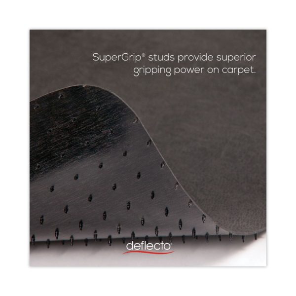 Supermat Frequent Use Chair Mat For Medium Pile Carpet, 45 X 53, Rectangular, Black - Image 2
