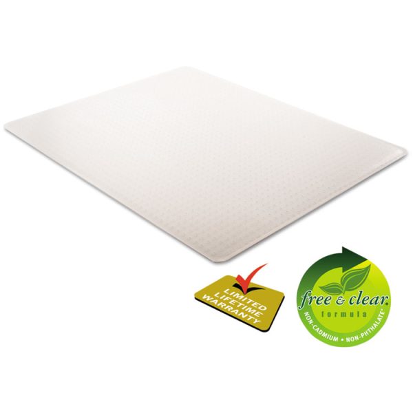 Supermat Frequent Use Chair Mat, Med Pile Carpet, 45 X 53, Beveled Rectangle, Clear - Image 5