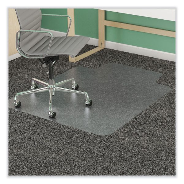 Supermat Frequent Use Chair Mat For Medium Pile Carpet, 46 X 60, Wide Lipped, Clear - Image 2