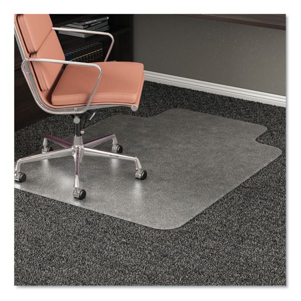 Rollamat Frequent Use Chair Mat, Med Pile Carpet, Flat, 36 X 48, Lipped, Clear - Image 2