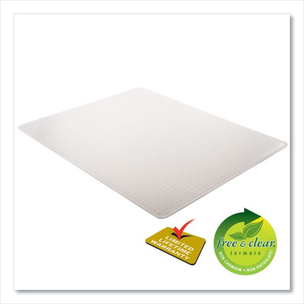 Execumat All Day Use Chair Mat For High Pile Carpet, 46 X 60, Rectangular, Clear - Image 3