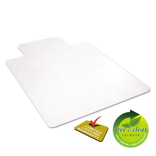 EconoMat All Day Use Chair Mat for Hard Floors, Flat Packed, 36 x 48, Lipped, Clear - Image 5