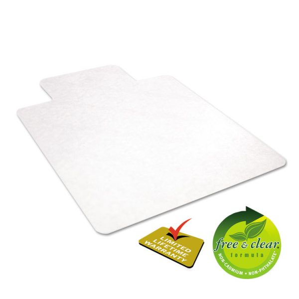 EconoMat All Day Use Chair Mat for Hard Floors, Flat Packed, 36 x 48, Lipped, Clear - Image 4