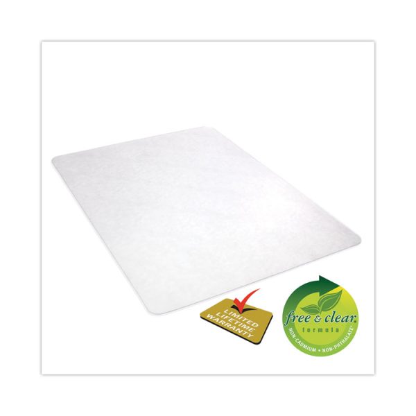 Antimicrobial Chair Mat, Rectangular, 45 X 53, Clear - Image 4