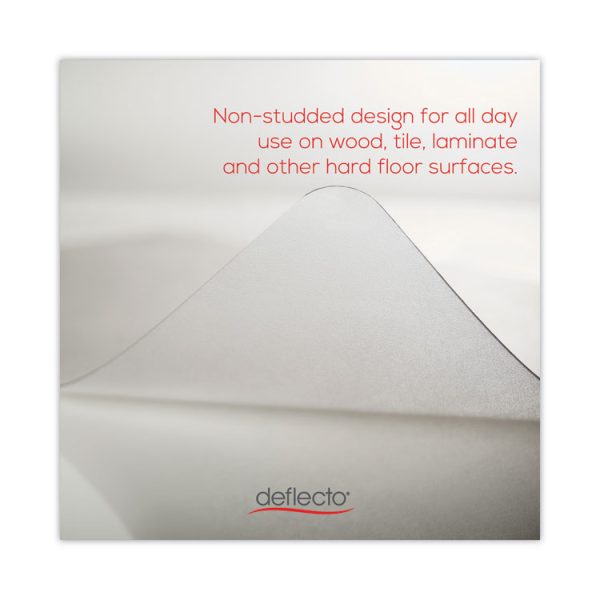 EconoMat All Day Use Chair Mat for Hard Floors, Flat Packed, 46 x 60, Lipped, Clear - Image 2