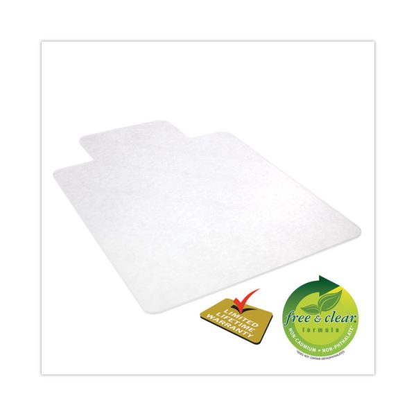 EconoMat All Day Use Chair Mat for Hard Floors, Flat Packed, 46 x 60, Lipped, Clear - Image 4