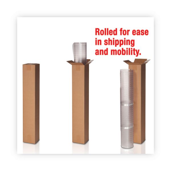 EconoMat All Day Use Chair Mat for Hard Floors, Rolled Packed, 46 x 60, Clear - Image 8