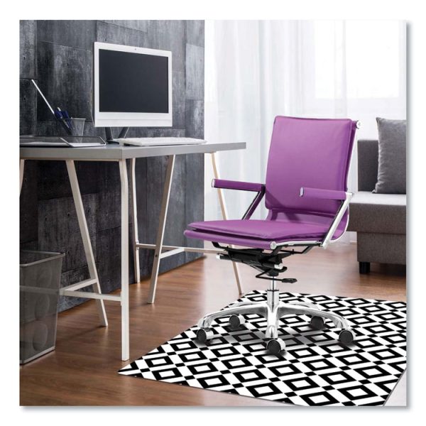 Fashionmat Chair Mat, Rectangular, 35 X 40, Diamonds - Image 4
