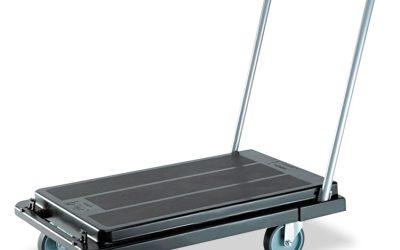 Heavy-Duty Platform Cart, 300 lb Capacity, 21 x 32.5 x 37.5, Black