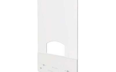 Mounting Safety Barrier With Pass Thru, 31.5″ X 38″, Polycarbonate, Clear, 2/carton