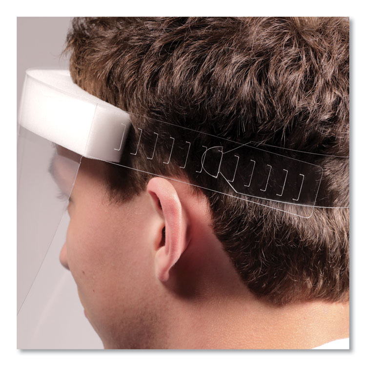 Disposable Face Shield, 13 x 10, Clear, 100/Carton - Image 9