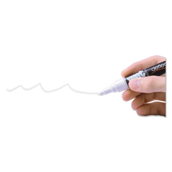 Wet Erase Markers, Medium Chisel Tip, White, 4/pack - Image 8