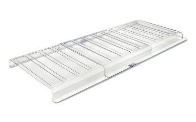 Under Furniture Air Deflector, 11 x 20 x 1.25, Clear