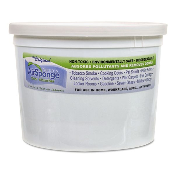 Sponge Odor Absorber, Neutral, 64 Oz Tub, 4/carton - Image 2