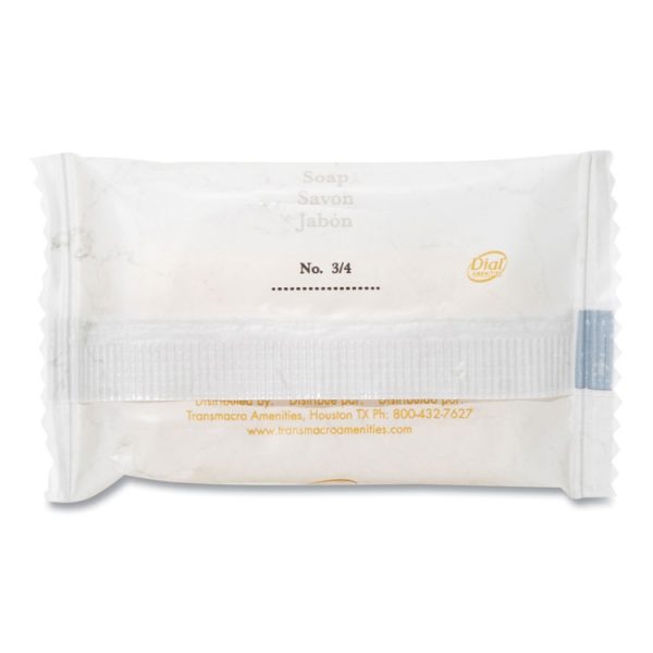 Amenities Deodorant Soap, Pleasant Scent, # 3/4 Individually Wrapped Bar, 1,000/carton - Image 3